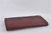 Authentic Cartier Must de Cartier Clutch Bag Leather Bordeaux Red 5226C