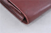 Authentic Cartier Must de Cartier Clutch Bag Leather Bordeaux Red 5226C