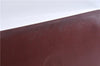 Authentic Cartier Must de Cartier Clutch Bag Leather Bordeaux Red 5226C