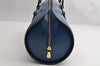 Authentic Louis Vuitton Epi Soufflot Hand Bag Blue M52225 LV 5226I
