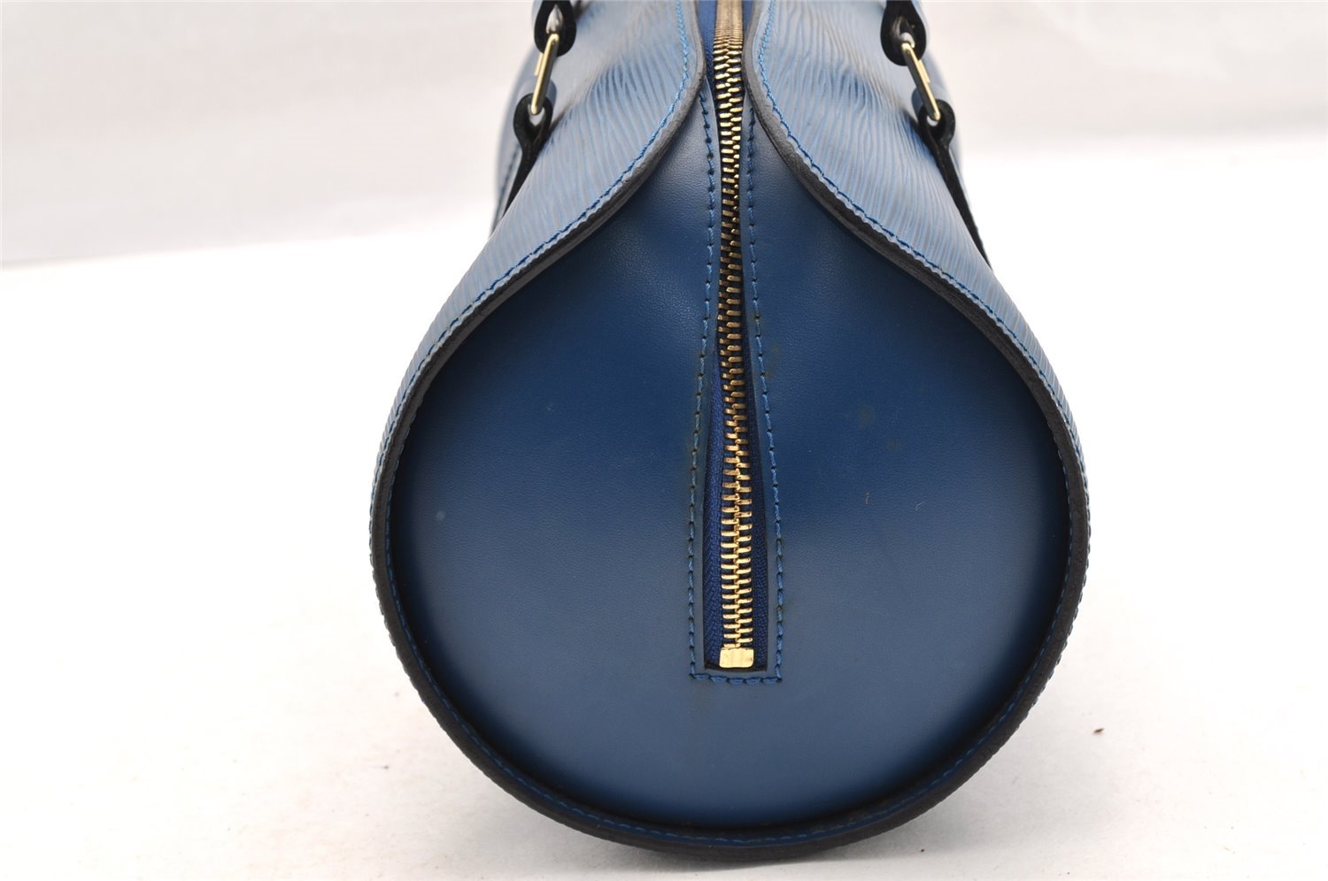 Authentic Louis Vuitton Epi Soufflot Hand Bag Blue M52225 LV 5226I