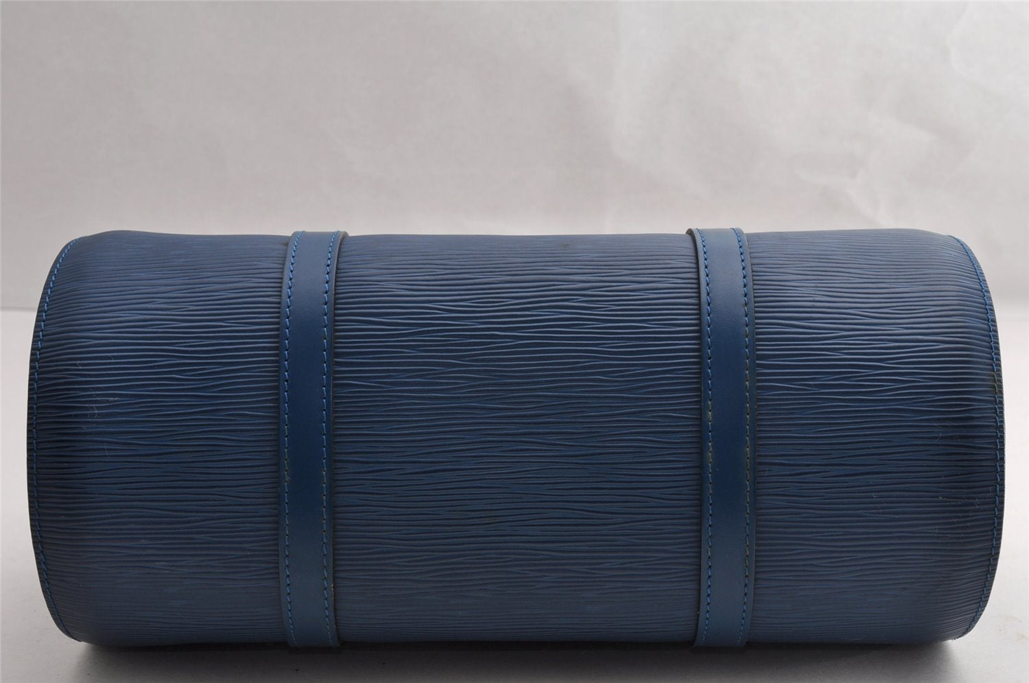 Authentic Louis Vuitton Epi Soufflot Hand Bag Blue M52225 LV 5226I