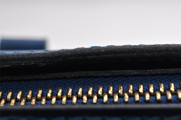 Authentic Louis Vuitton Epi Soufflot Hand Bag Blue M52225 LV 5226I