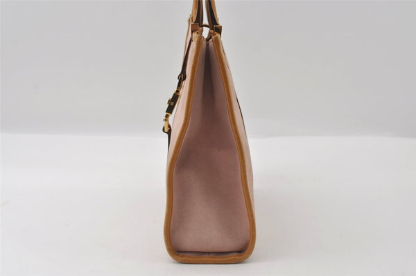 Authentic GUCCI Jackie Shoulder Hand Tote Bag Suede Leather 0021065 Pink 5228I