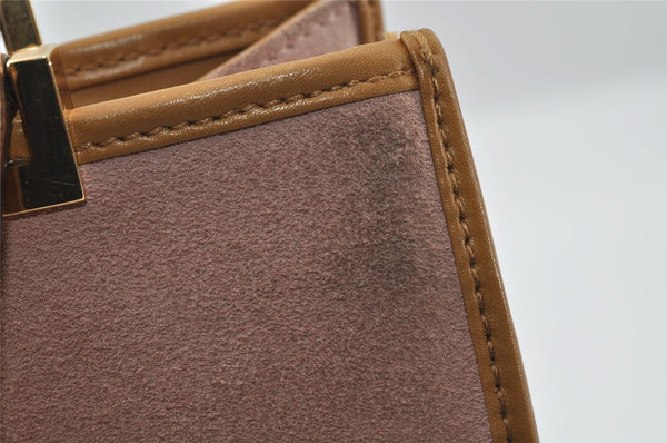 Authentic GUCCI Jackie Shoulder Hand Tote Bag Suede Leather 0021065 Pink 5228I