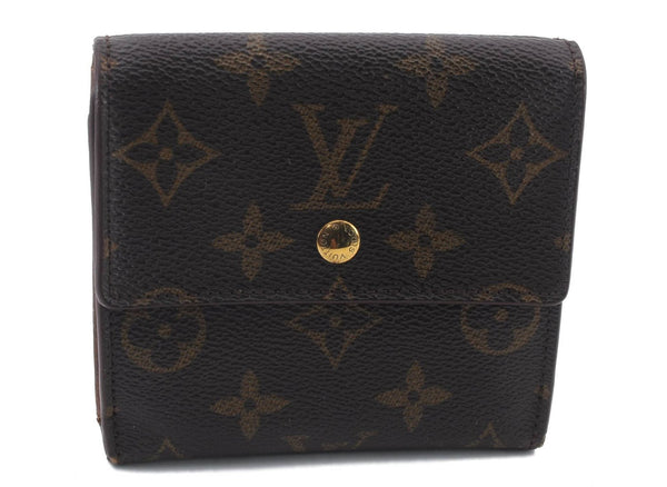 Auth LOUIS VUITTON Monogram Porte Monnaie Billet Carte Credit M61652 LV 5229C