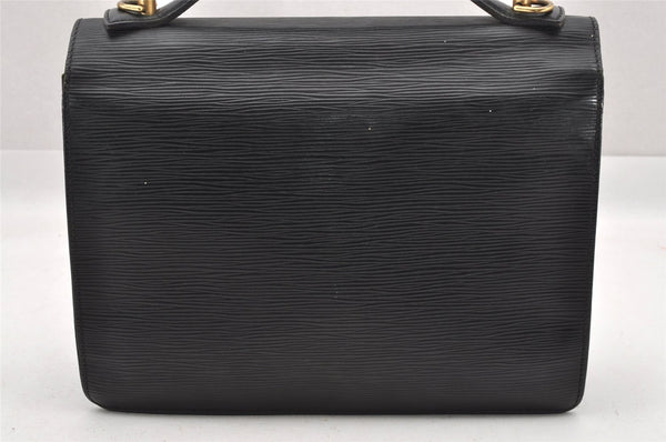 Authentic Louis Vuitton Epi Monceau 2Way Shoulder Hand Bag Black M52122 LV 5229I