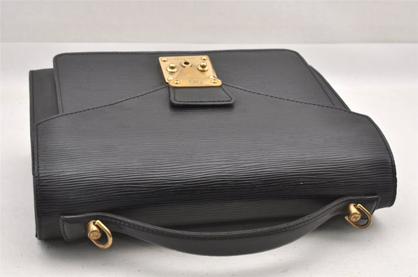 Authentic Louis Vuitton Epi Monceau 2Way Shoulder Hand Bag Black M52122 LV 5229I
