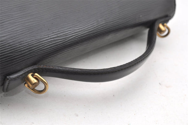 Authentic Louis Vuitton Epi Monceau 2Way Shoulder Hand Bag Black M52122 LV 5229I