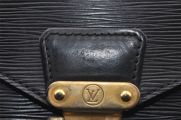 Authentic Louis Vuitton Epi Monceau 2Way Shoulder Hand Bag Black M52122 LV 5229I