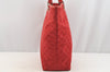 Authentic GUCCI Shoulder Hand Tote Bag GG Canvas Leather 0021098 Red 5230I