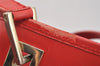 Authentic GUCCI Shoulder Hand Tote Bag GG Canvas Leather 0021098 Red 5230I