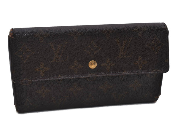 Auth LOUIS VUITTON Monogram Porte Tresor International Wallet M61215 LV 5231C