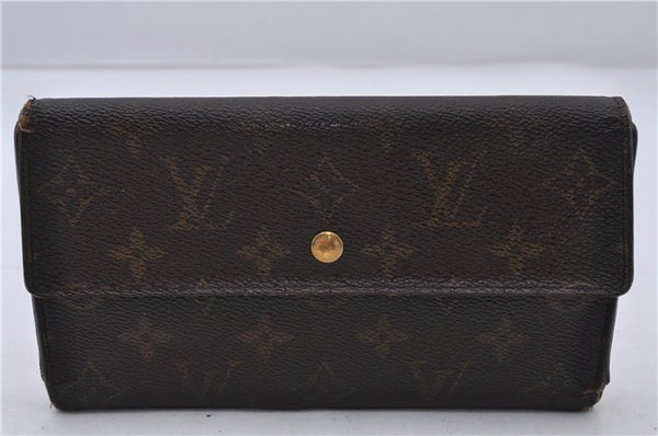 Auth LOUIS VUITTON Monogram Porte Tresor International Wallet M61215 LV 5231C