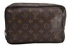 Auth Louis Vuitton Monogram Trousse Toilette 23 Clutch Hand Bag Old Model 5235I