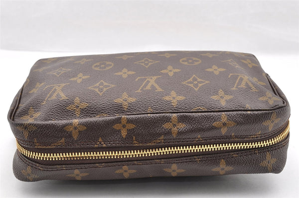 Auth Louis Vuitton Monogram Trousse Toilette 23 Clutch Hand Bag Old Model 5235I