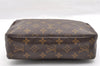 Auth Louis Vuitton Monogram Trousse Toilette 23 Clutch Hand Bag Old Model 5235I