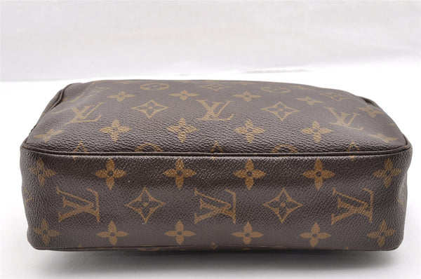 Auth Louis Vuitton Monogram Trousse Toilette 23 Clutch Hand Bag Old Model 5235I