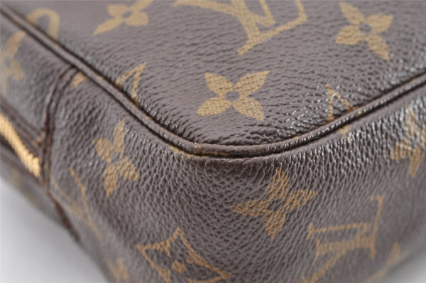 Auth Louis Vuitton Monogram Trousse Toilette 23 Clutch Hand Bag Old Model 5235I