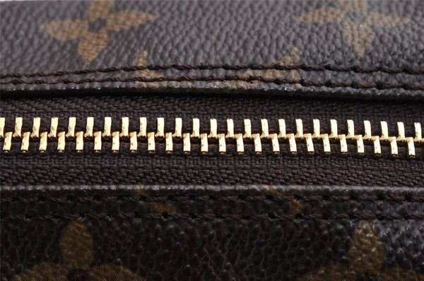 Auth Louis Vuitton Monogram Trousse Toilette 23 Clutch Hand Bag Old Model 5235I