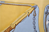 Authentic HERMES Carre 90 Scarf "GRONLAND" Silk Yellow 5237D