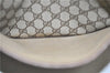 Authentic GUCCI Web Sherry Line Shoulder Tote Bag GG PVC Leather Brown 5237E