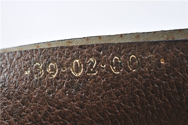 Authentic GUCCI Web Sherry Line Shoulder Tote Bag GG PVC Leather Brown 5237E