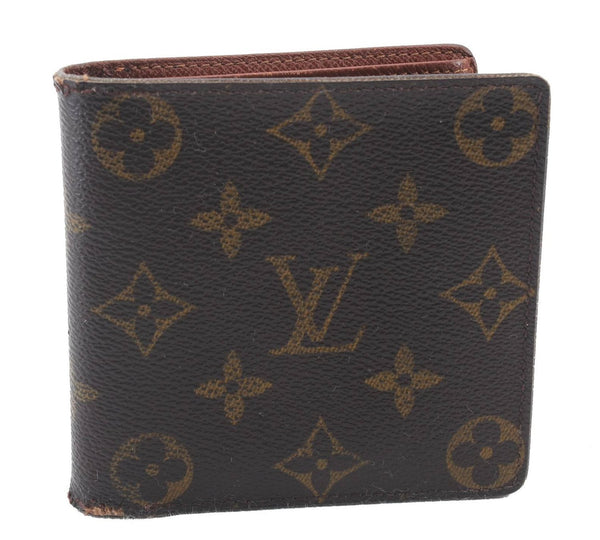 Authentic LOUIS VUITTON Monogram Portefeuille Marco Purse Wallet M61675 LV 5239C