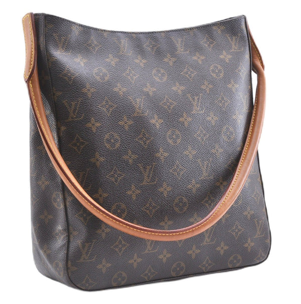 Authentic Louis Vuitton Monogram Looping GM Shoulder Bag M51145 LV 5241F