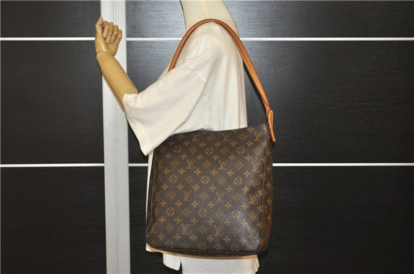 Authentic Louis Vuitton Monogram Looping GM Shoulder Bag M51145 LV 5241F