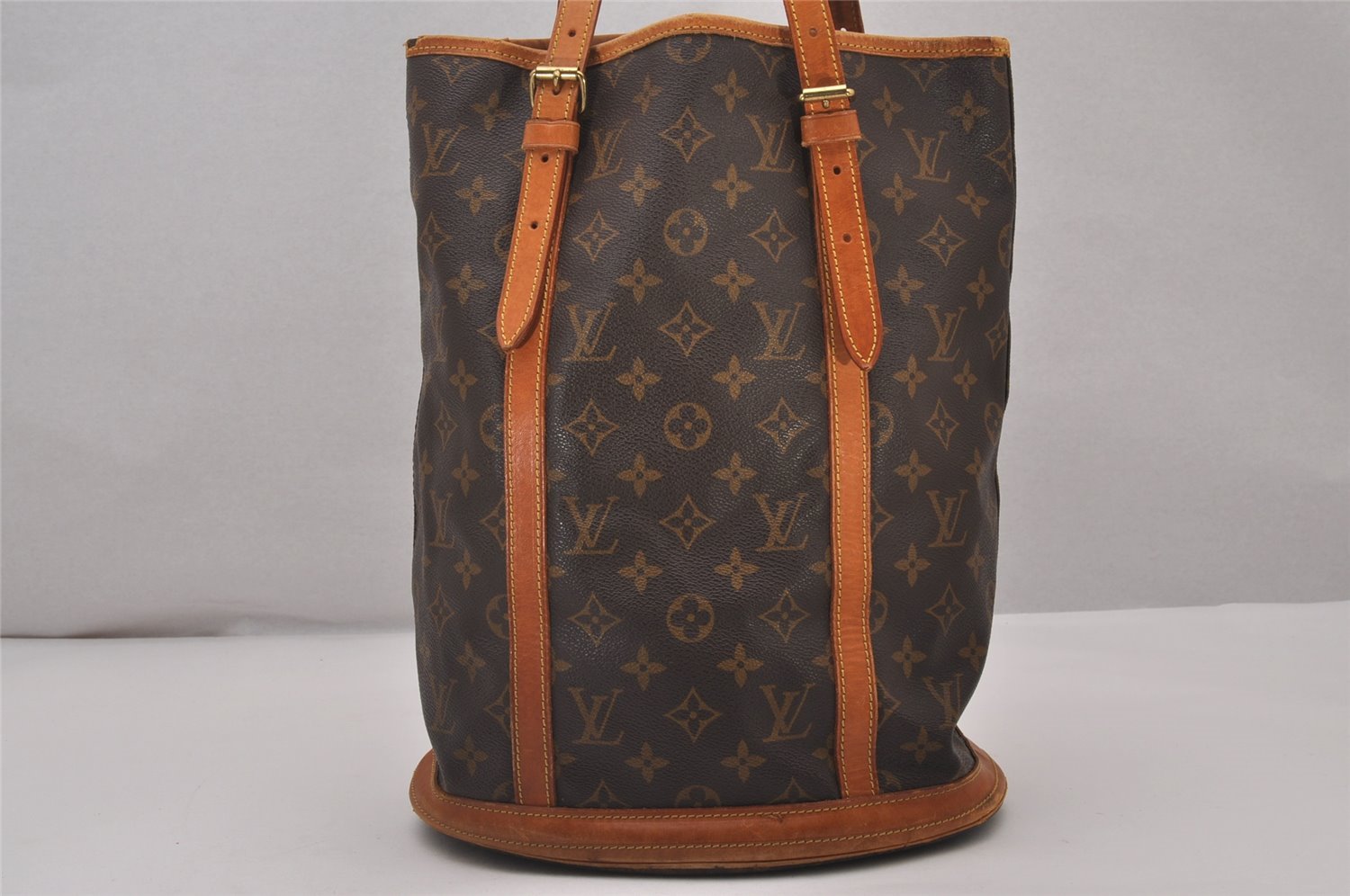 Authentic Louis Vuitton Monogram Bucket GM Shoulder Tote Bag M42236 Junk 5241I