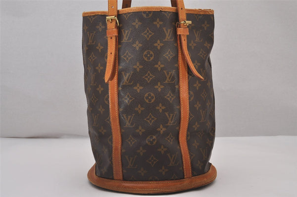 Authentic Louis Vuitton Monogram Bucket GM Shoulder Tote Bag M42236 Junk 5241I