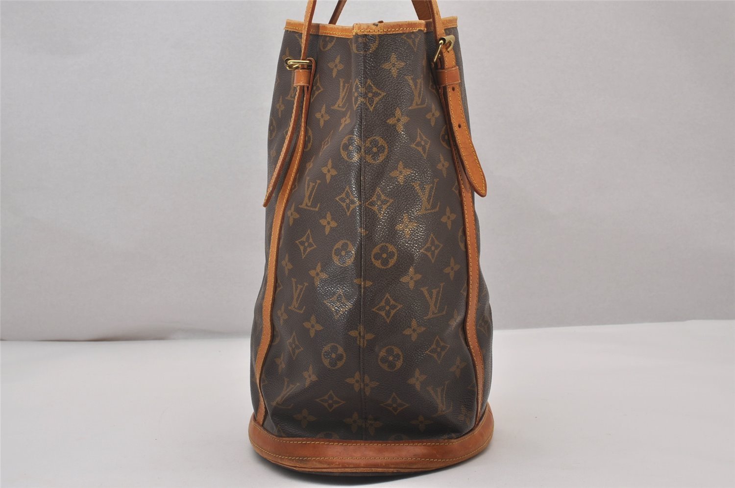 Authentic Louis Vuitton Monogram Bucket GM Shoulder Tote Bag M42236 Junk 5241I
