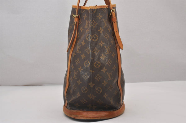 Authentic Louis Vuitton Monogram Bucket GM Shoulder Tote Bag M42236 Junk 5241I