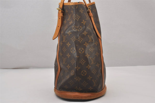 Authentic Louis Vuitton Monogram Bucket GM Shoulder Tote Bag M42236 Junk 5241I