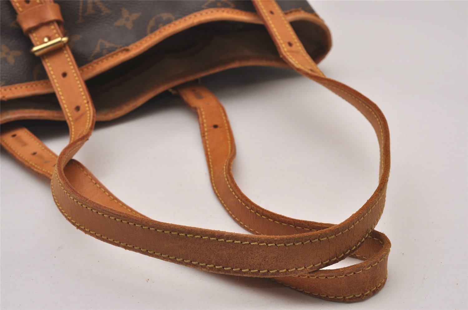 Authentic Louis Vuitton Monogram Bucket GM Shoulder Tote Bag M42236 Junk 5241I