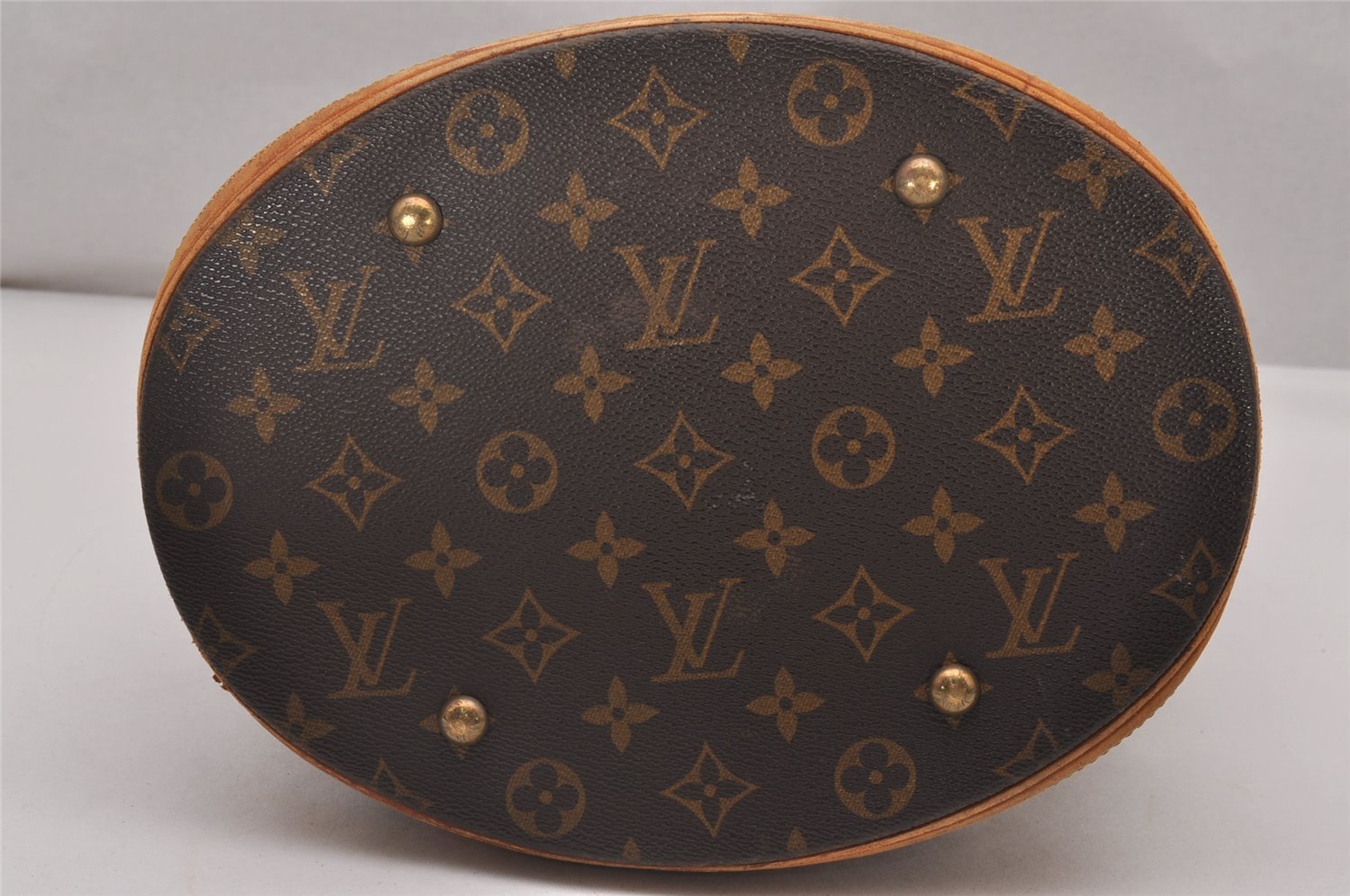 Authentic Louis Vuitton Monogram Bucket GM Shoulder Tote Bag M42236 Junk 5241I