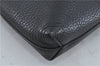Authentic GUCCI Cosmopolis Clutch Bag Purse Leather 387075 Black 5242B