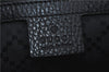 Authentic GUCCI Cosmopolis Clutch Bag Purse Leather 387075 Black 5242B