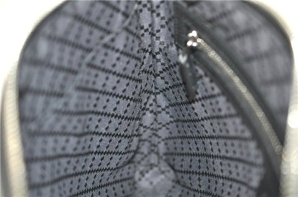 Authentic GUCCI Cosmopolis Clutch Bag Purse Leather 387075 Black 5242B