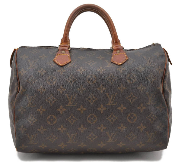 Authentic LOUIS VUITTON Monogram Speedy 30 Hand Bag M41526 LV Junk 5242C