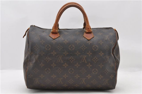 Authentic LOUIS VUITTON Monogram Speedy 30 Hand Bag M41526 LV Junk 5242C