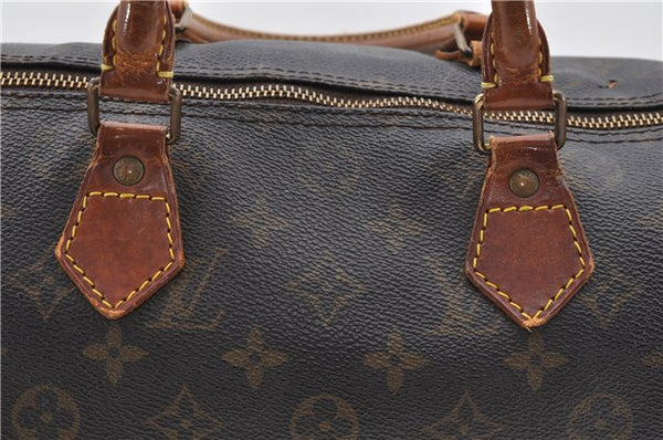 Authentic LOUIS VUITTON Monogram Speedy 30 Hand Bag M41526 LV Junk 5242C