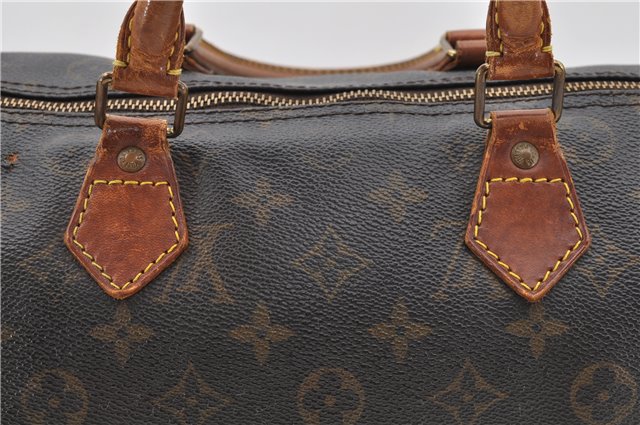 Authentic LOUIS VUITTON Monogram Speedy 30 Hand Bag M41526 LV Junk 5242C