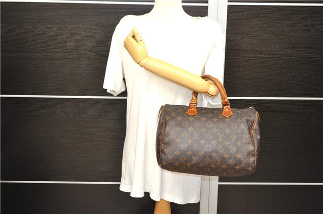 Authentic LOUIS VUITTON Monogram Speedy 30 Hand Bag M41526 LV Junk 5242C