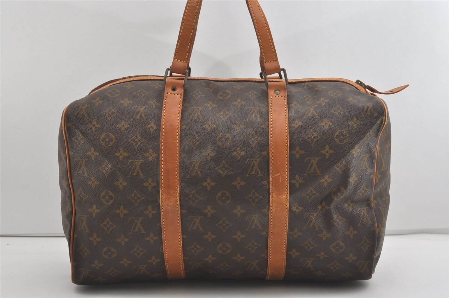 Authentic Louis Vuitton Monogram Sac Souple 45 Hand Boston Bag Old Model 5242I