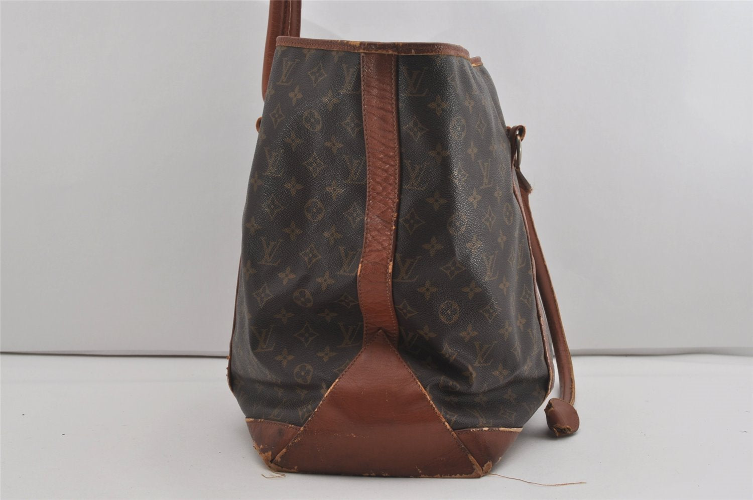 Auth Louis Vuitton Monogram Sac Weekend GM Vintage Tote Bag M42420 LV Junk 5243I
