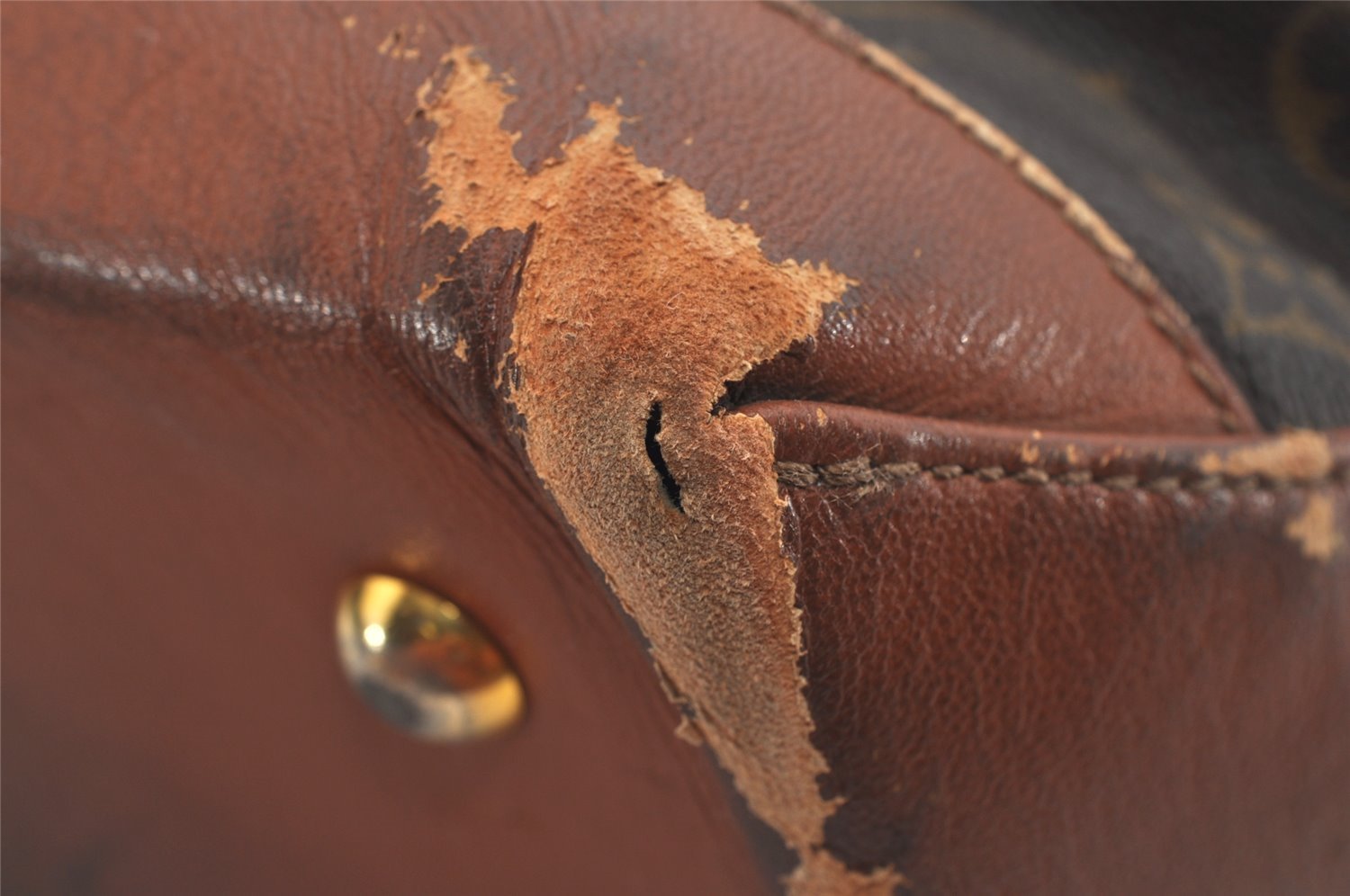 Auth Louis Vuitton Monogram Sac Weekend GM Vintage Tote Bag M42420 LV Junk 5243I