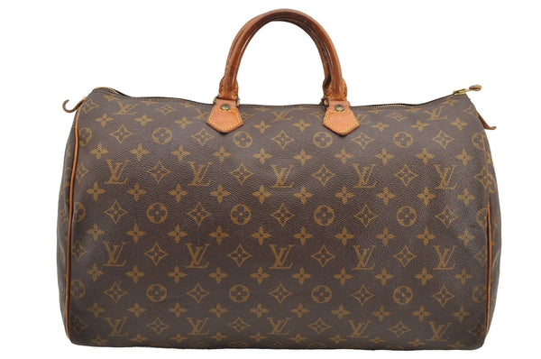 Authentic Louis Vuitton Monogram Speedy 40 Hand Boston Bag Old Model LV 5244I