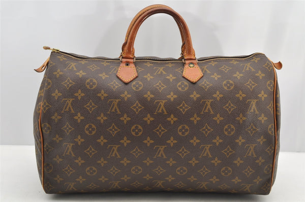 Authentic Louis Vuitton Monogram Speedy 40 Hand Boston Bag Old Model LV 5244I